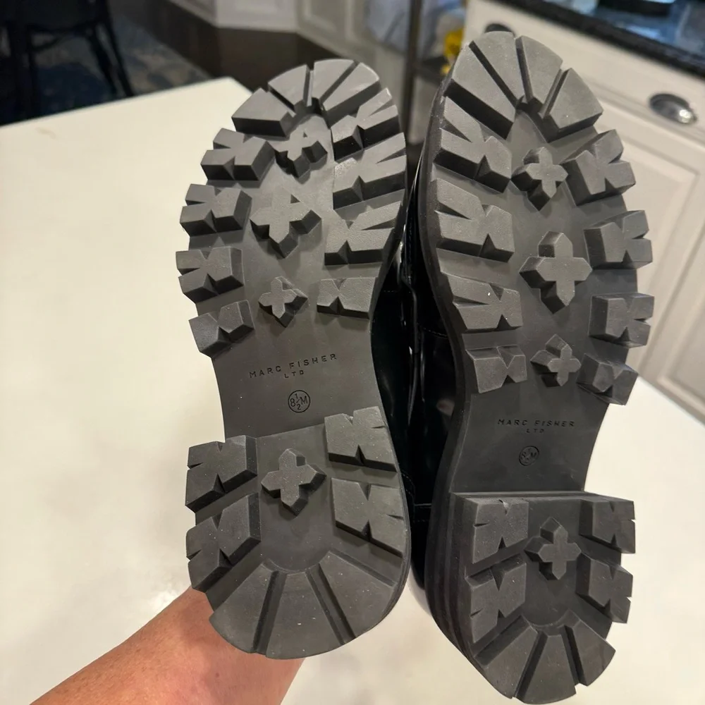 Marc Fisher Black and White Loafers - Picture 7 of 8